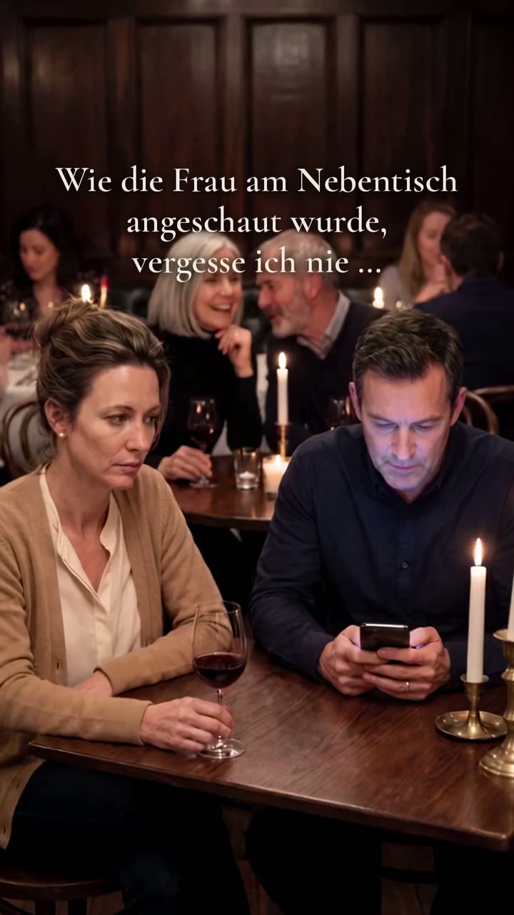 Szene im Restaurant: Er schaut aufs Handy, sie sitzt allein daneben